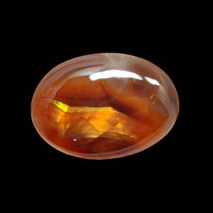 7.3 ct of AAA Quality Genuine Natural Mexican Fire Agate Loose Gemstone For Jewellery Making Fire Agate Cabs , Cabochon. FA-09