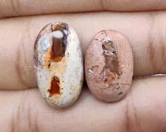 Rare Mexican Fire opal, Cabochon  Matrix stone, Jewellery making , Craft and Supply Tools. M-99
