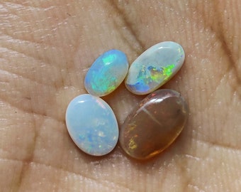 1.7 Carat Stunning Natural Multi-Color Small Australian Opal Oval Shape Cabochon  Loose Gemstone  Lot. B0-26