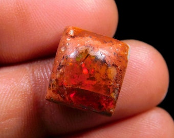 Red Fire opal in Natural Matrix stone, Jewellery making , Craft and Supply Tools.