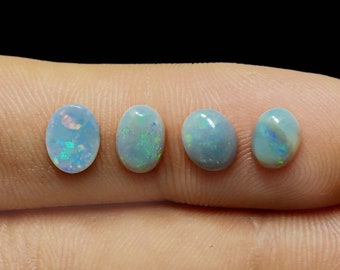 2.4 Carat Stunning Natural Multi-Color Small Australian Opal Oval Shape Cabochon  Loose Gemstone  Lot. B0-46