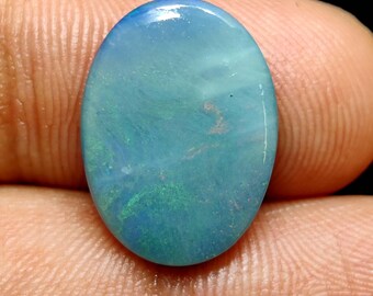 7.5 Ct 100% Genuine  Australian Black  Doublet Opal Cabochons Shape With Back Side Boulder Opal.DO-88