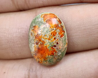 11.5 CT Rare Mexican Fire opal, Cabochon  Matrix stone, Jewellery making , Craft and Supply Tools. M-80