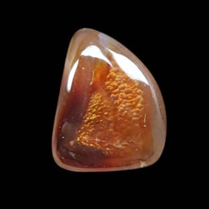 4.2 ct of AAA Quality Genuine Natural Mexican Fire Agate Loose Gemstone For Jewellery Making Fire Agate Cabs , Cabochon. FA-32