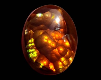 5 ct di agata di fuoco messicana naturale di qualità AAA, gemma sfusa per la creazione di gioielli. Cabochon di agata di fuoco. FA-55