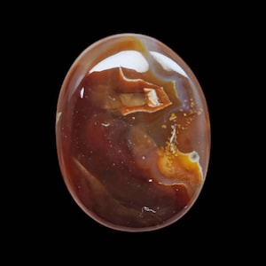 5.2 ct of AAA Quality Genuine Natural Mexican Fire Agate Loose Gemstone For Jewellery Making Fire Agate Cabs , Cabochon. FA-11
