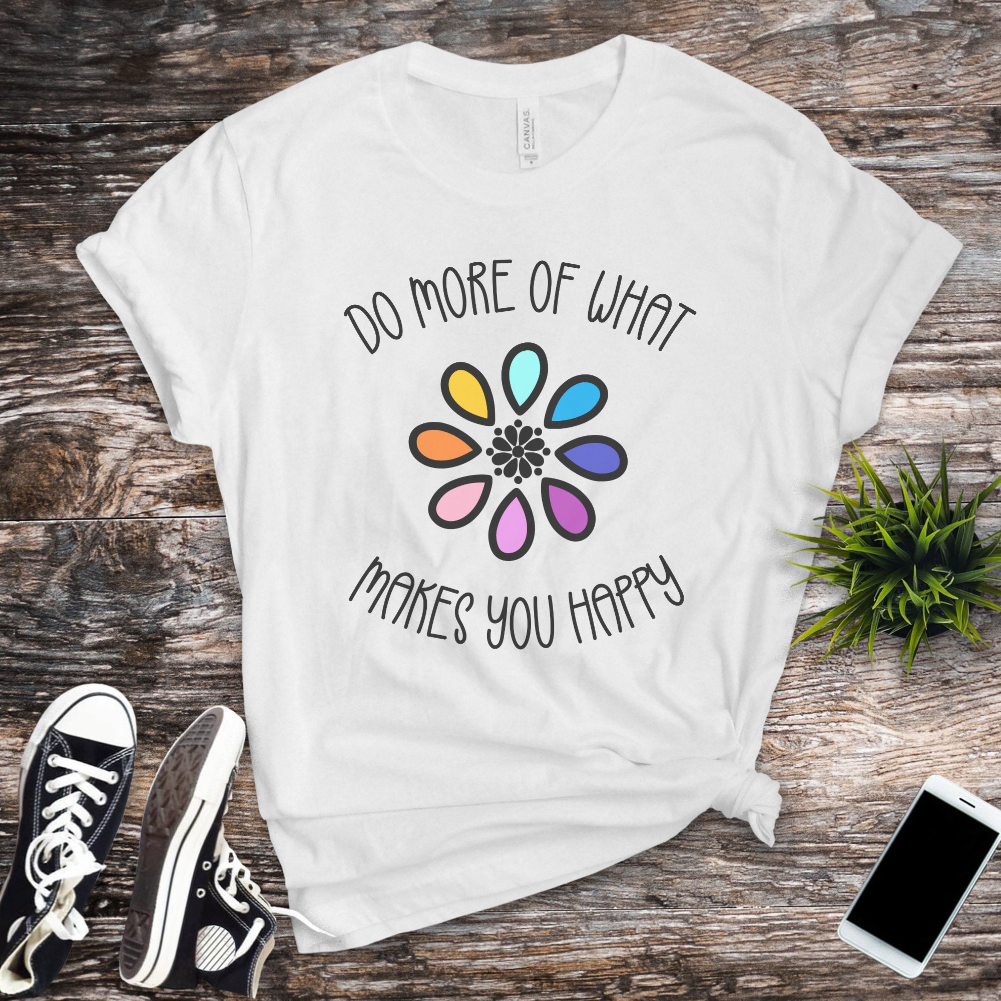 Floral Slogan TShirt For Women Womans Tee Shirt With Positive Etsy