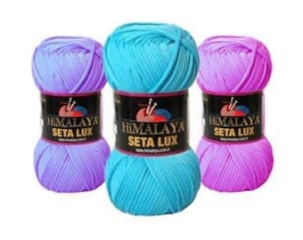Himalaya Seta Lux, Velvet Yarn, Crochet Yarn, Sweater Yarn, Cardigan Yarn, Shawl Yarn, Scarf Yarn, Bruise Yarn