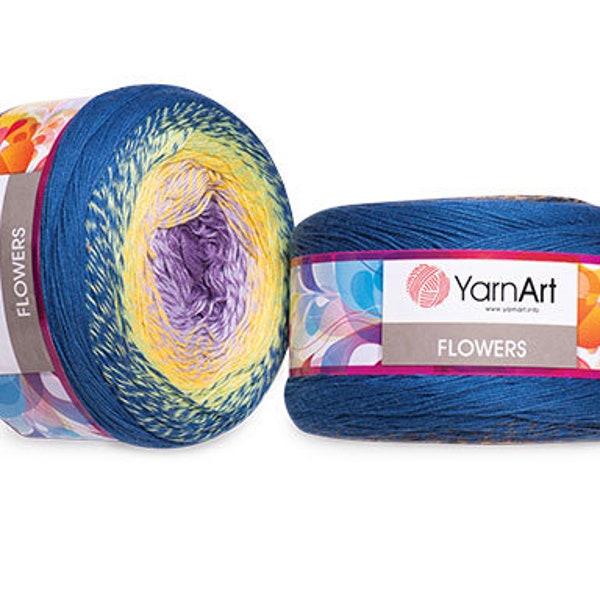 Cotton Flowers Yarn Etsy