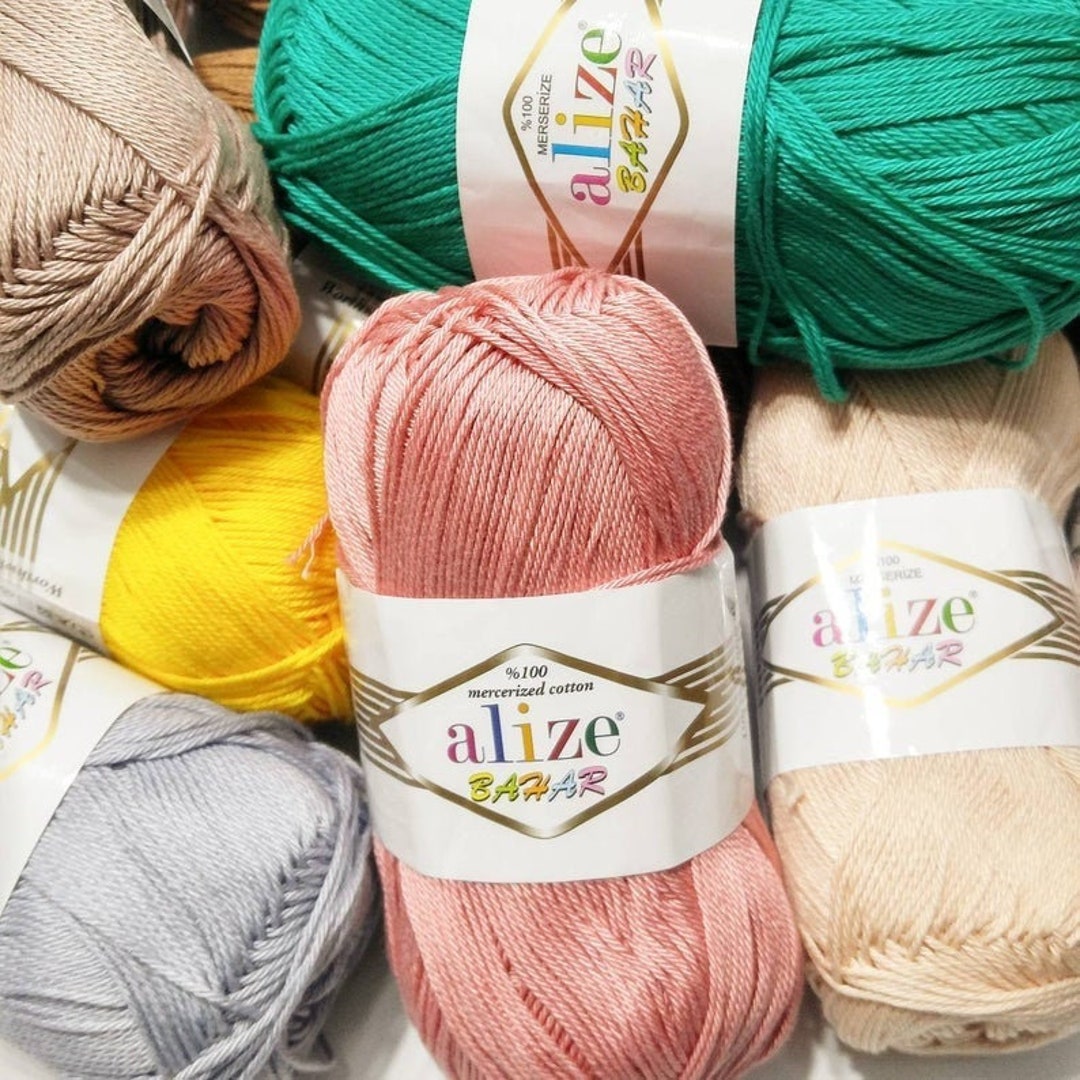 Yarn Alize Bahar Yarn Cotton Yarn 100 Mercerized Cotton Thread Crochet