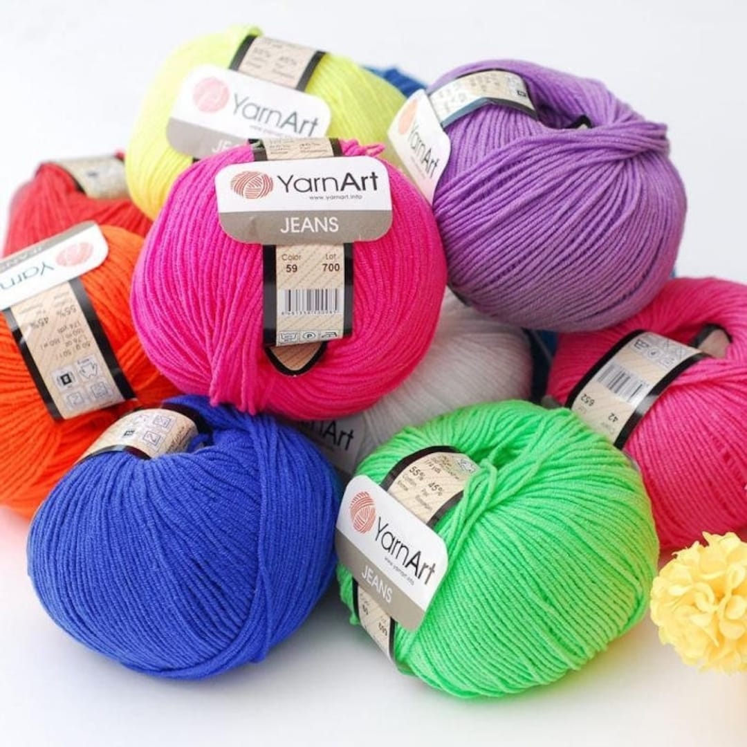 Yarnart Jeans, Amigurumi Cotton Yarn, Knitting Yarn, Crochet , Soft