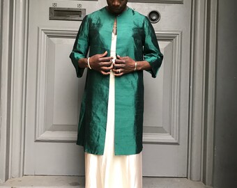 silk evening coats