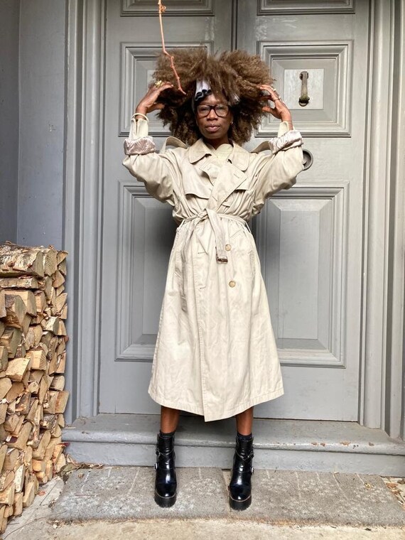 80s trench coat best sale mens