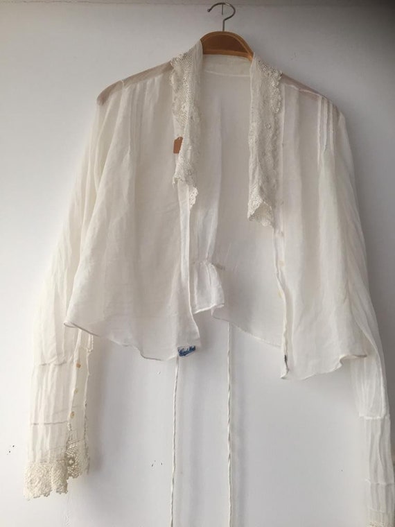 Sheer lace blouse