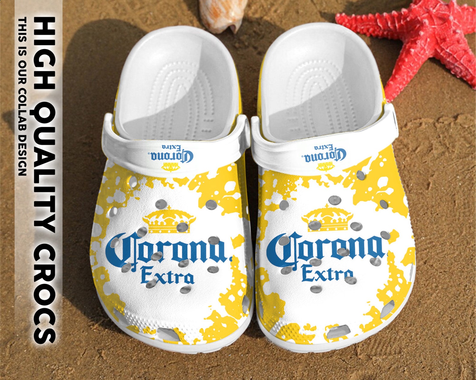 Corona Extra Crocs Corona Extra Crocband Clog Crocs 3D/ Clog | Etsy