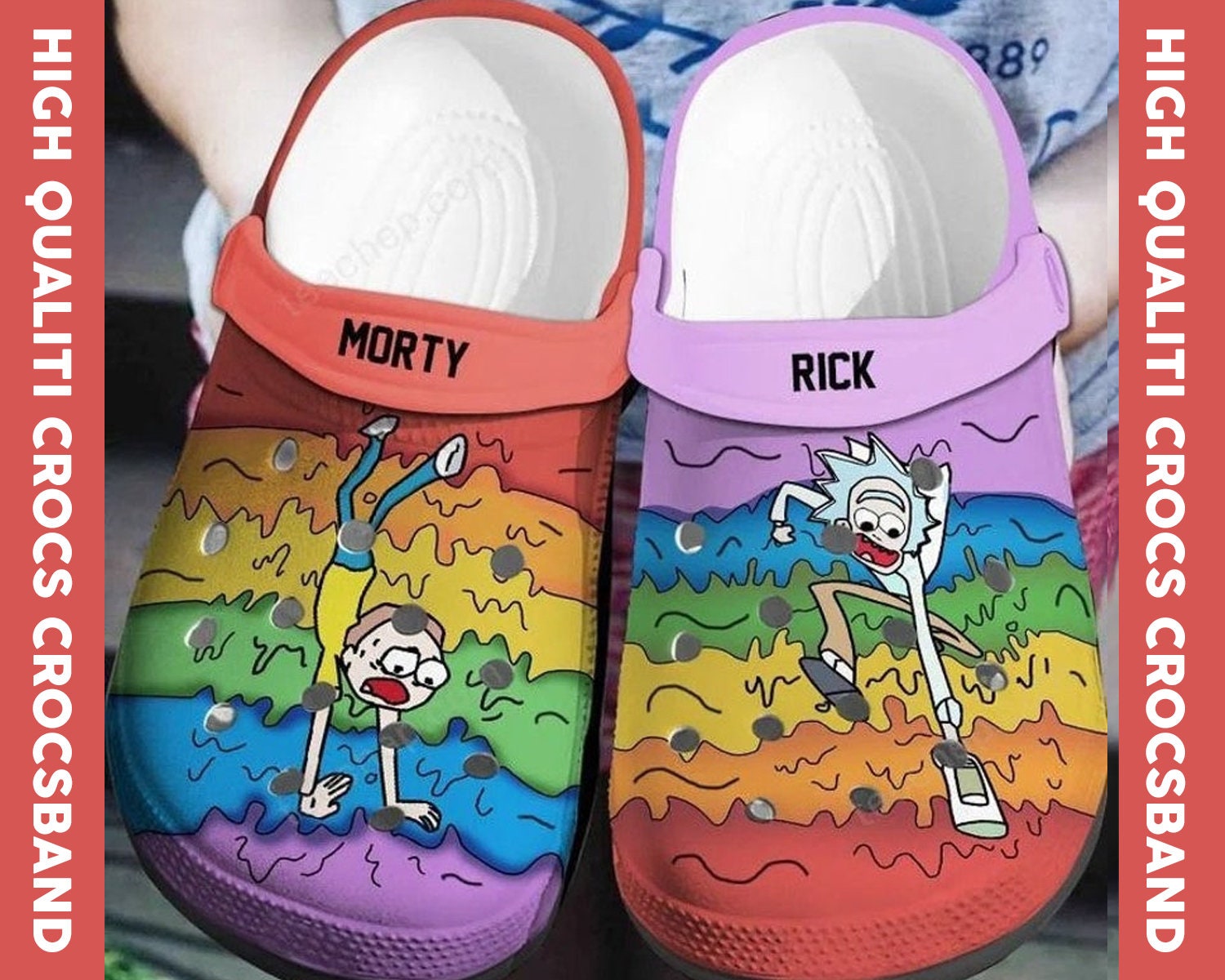 Rick und Morty Crocs Rick und Morty Crocband Clog Crocs 3D / | Etsy