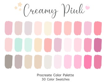 Pink Color Palette Etsy Pink Color Palette Etsy