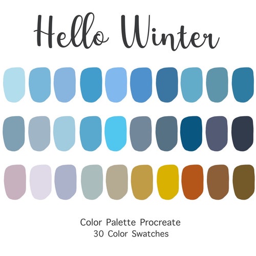 Procreate Color Palette Hello Autumn Color Swatches - Etsy