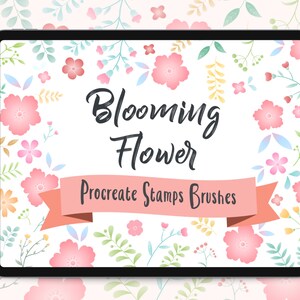 Procreate Stamps Brushes Blooming Flower | Flower Brush | Flower Stamps | Procreate Stamps | Procreate Brushes | Digital Download