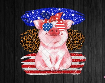Download Patriotic Pig Svg Etsy