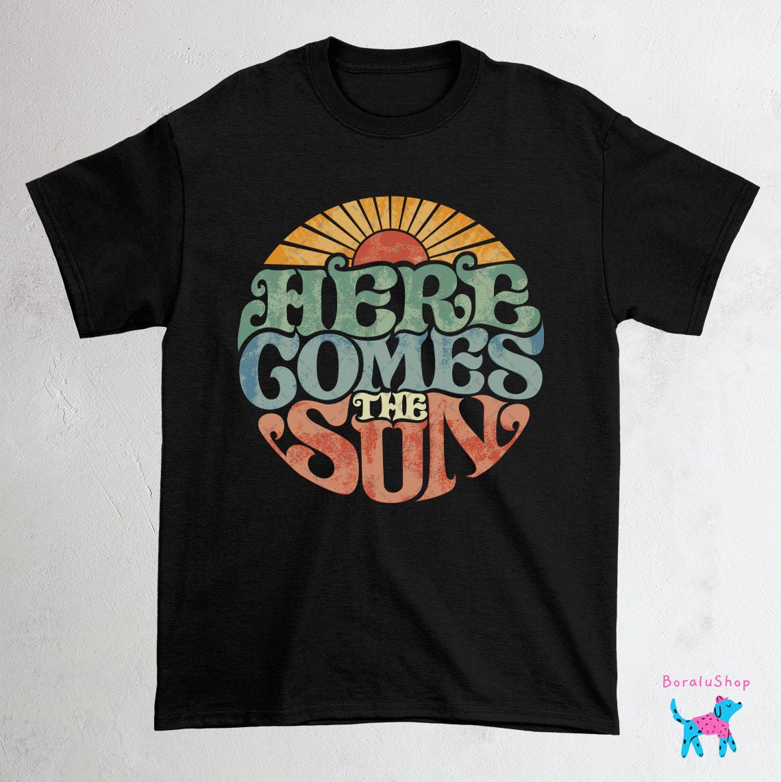 Here Comes The Sun Vintage PNG Summer Vacation Tee Design | Etsy