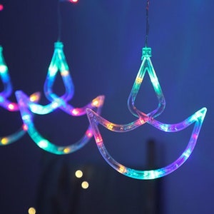 Diwali Diya Decoration String Led Curtain Hanging Lights