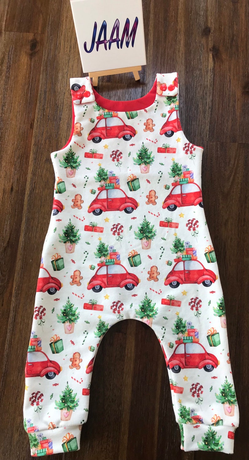 Irish Shop all in one gift over it alls baby clothes outfits romper Instant tree loaded cars present kids dungarees
