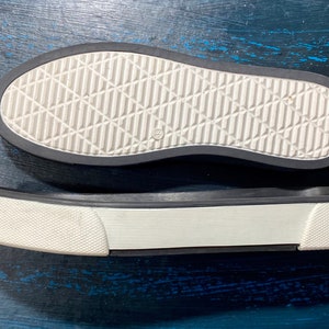 Fashionable rubber soles for felted and leather women's shoes - Soles for your own projects - High-quality and comfortable sole White