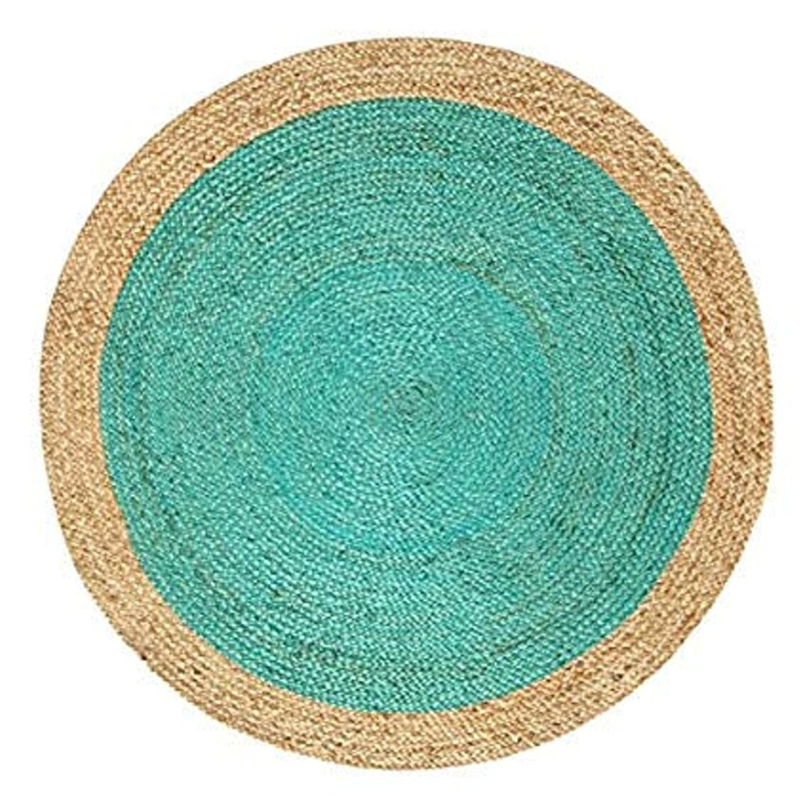 Round Jute Rug Colorful Jute Carpet Housewarming Gift Etsy