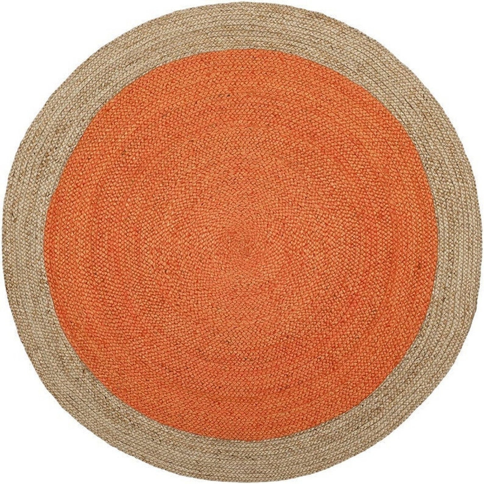 Colorful Round Boho Jute Accent Rugs Cute Circle Large or Etsy