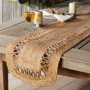 Vintage Wooden Placemat, Natural Foldable Teak Wood Rectangular Placemat,  Wooden Table Runner 