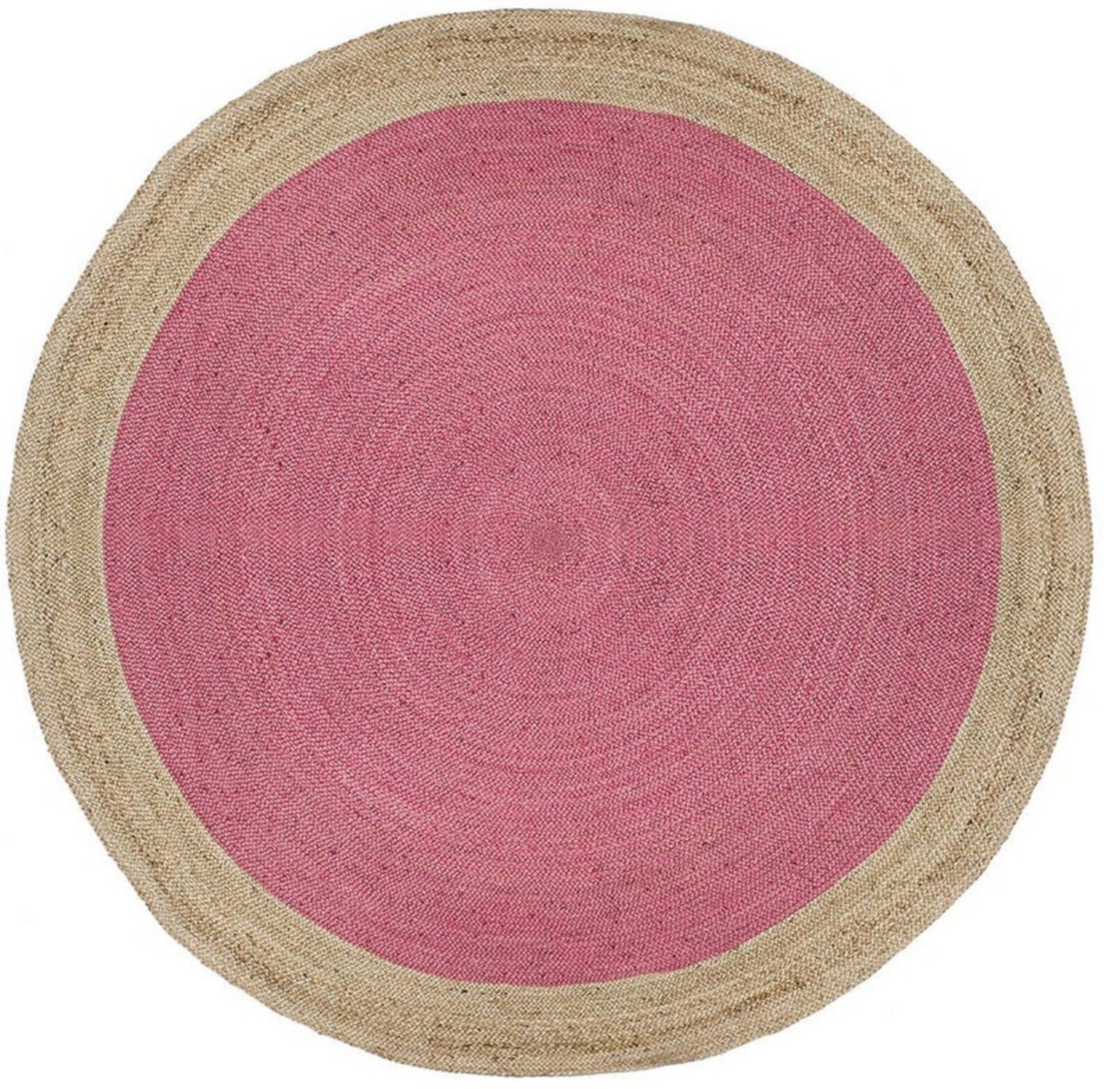 Colorful Round Boho Jute Accent Rugs Cute Circle Large or Etsy