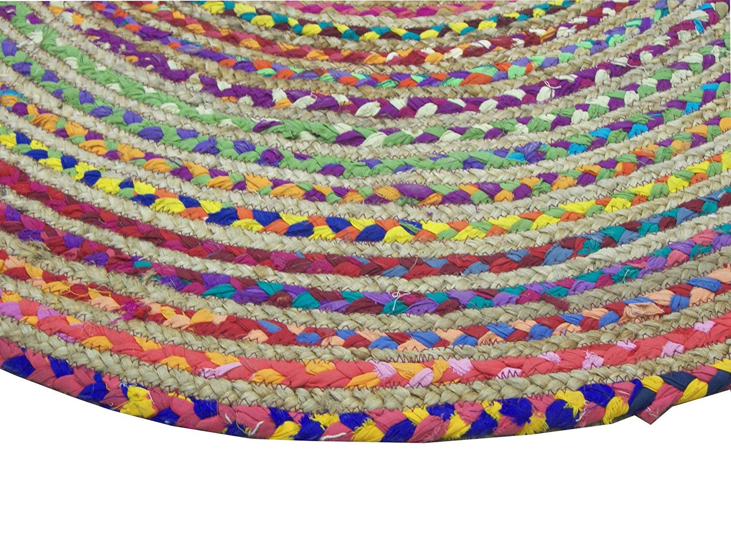 Round bathroom Rug Washable Round Rug Entryway rug Rag Rug Etsy