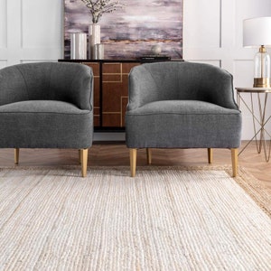 off white jute rug with beige border natural fiber on sale for home decor