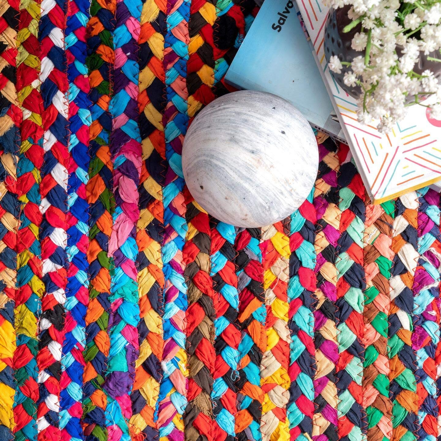 Rag Rug Handmade Colorful Rug Rag Rug Rugs Kitchen Rug Etsy