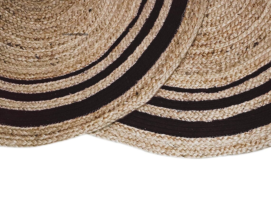 Oval jute rug natural bath mat Rugs For Living Room Etsy