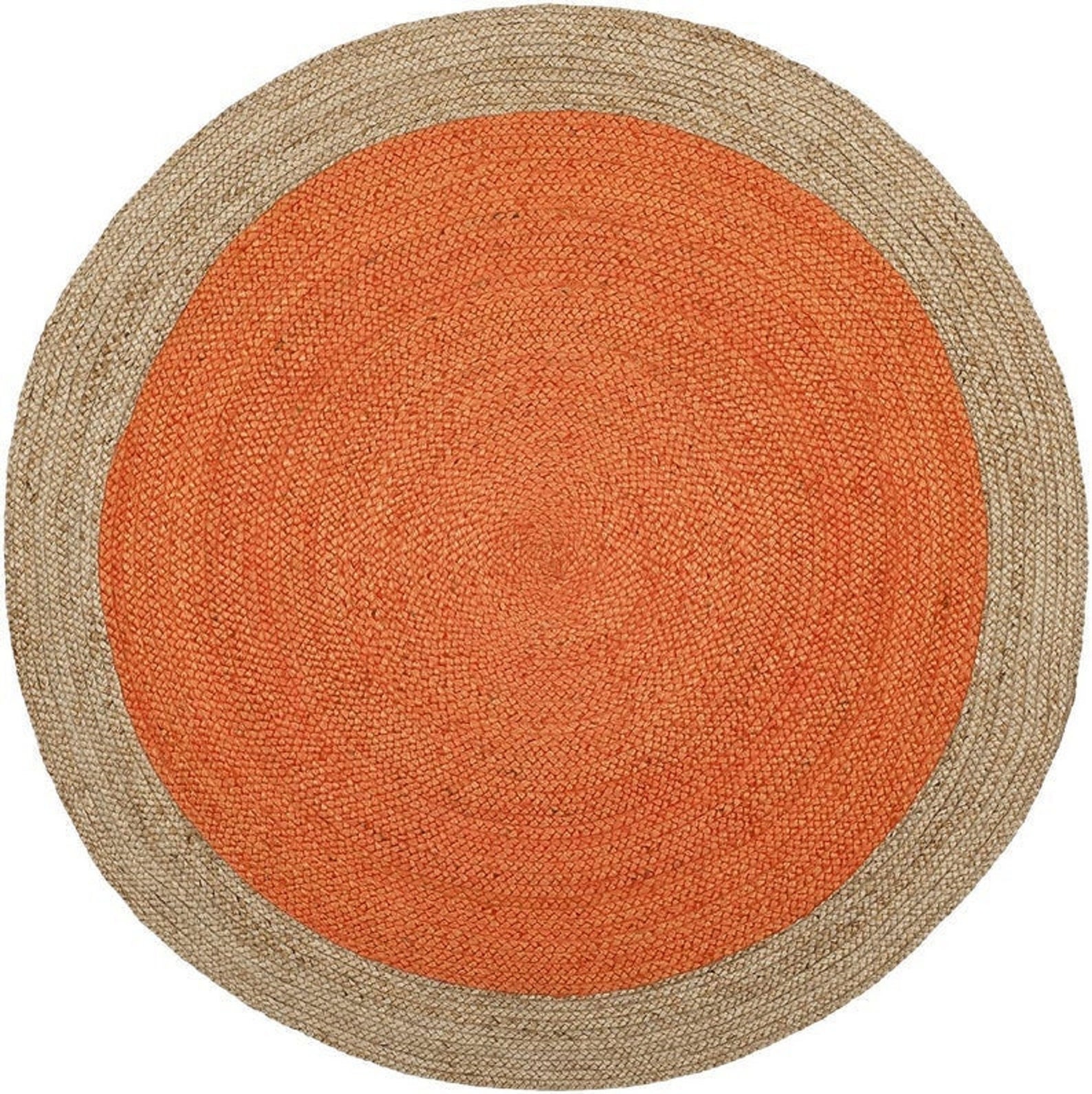 Round Jute Rug Colorful Jute Carpet Housewarming Gift Etsy