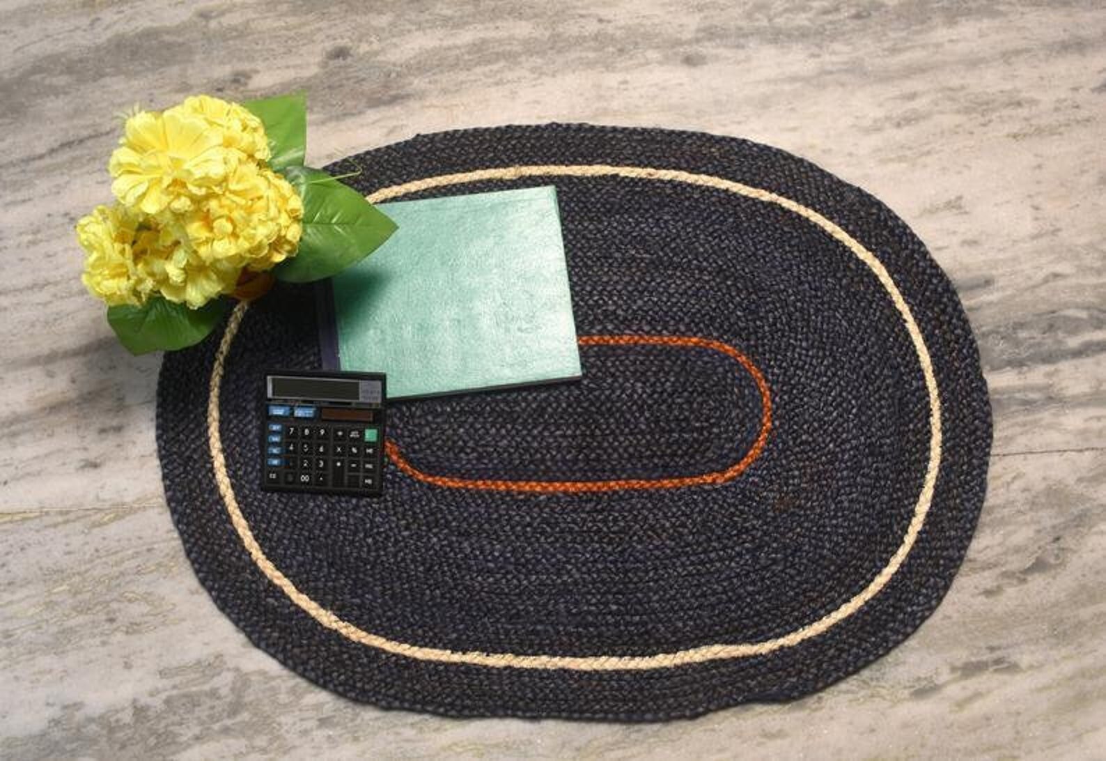 Black Outdoor Braided Oval Rugs –