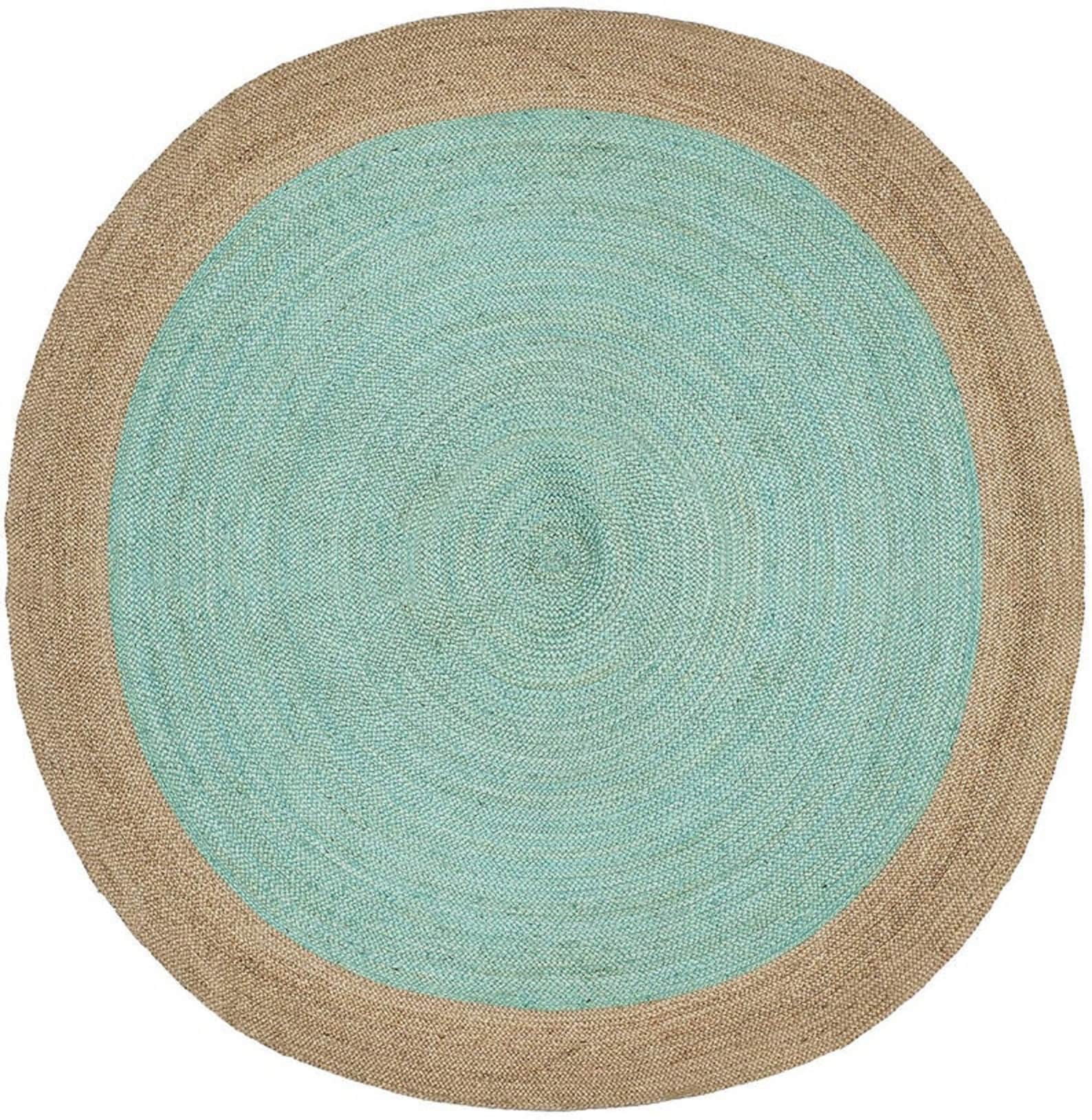 Round Jute Rug Colorful Jute Carpet Housewarming Gift | Etsy