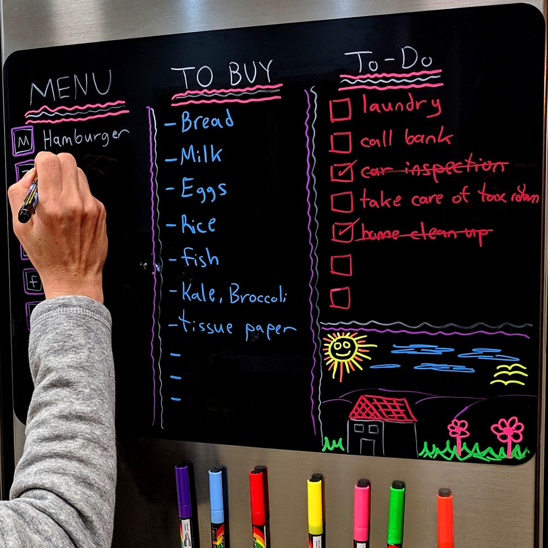 Built a 4x8 Dry Erase board out of Plexiglass and a Black light. Printed a  sweet milk crate to hold all my markers and cleaning supplies :  r/functionalprint