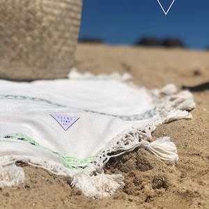 THE MINI (small) Mommy and Me, Round Towel, Beach Towel, Hand Loomed, Macrame, Kids Beach Towel, Matching Towel, Terry Cloth, Beach Blanket