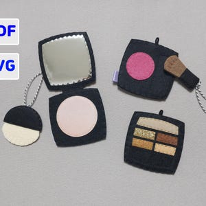 PDF Pattern for Felt makeup Digital Pattern Instant download Felt toy cosmetics, KKOPPANG No.2