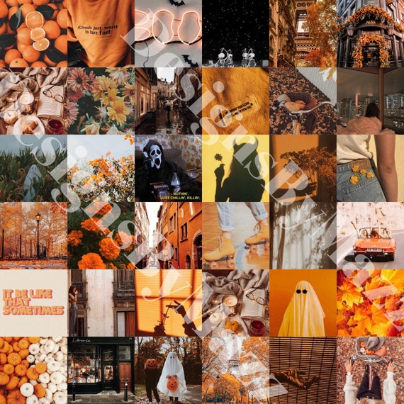 Photo collage kit: Fall aesthetic | Etsy