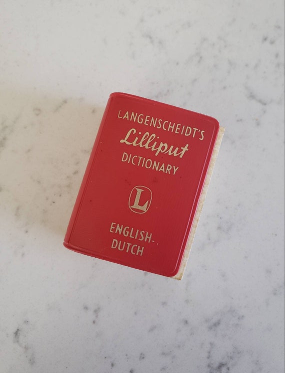 Langenscheidt Mini Books Red Lilliput Dictionary english to Etsy