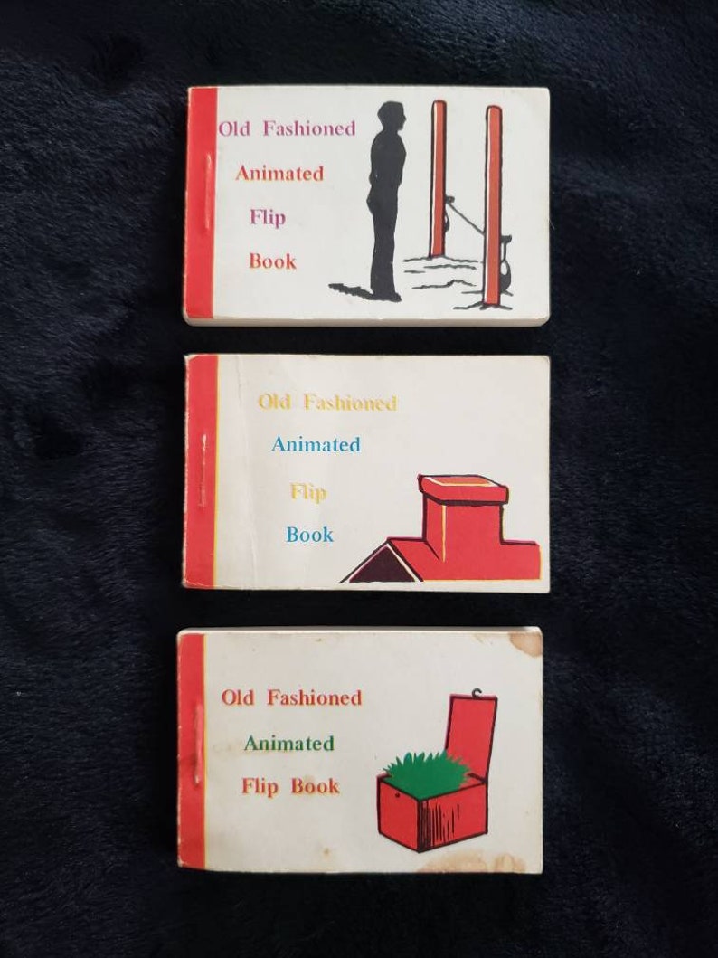Old Fashioned Animated Flip Books Set Of 3 Merrimack Etsy old-fashioned-animated-flip-books-set-of-3-merrimack-etsy