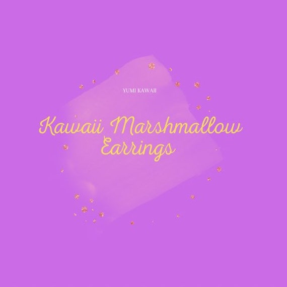 Kawaii Marshmallow Earrings マシュマロ Etsy
