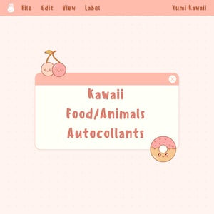 Kawaii Food/Animal Stickers