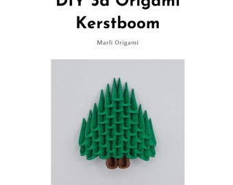 DIY 3d Origami Christmas Tree - Dutch