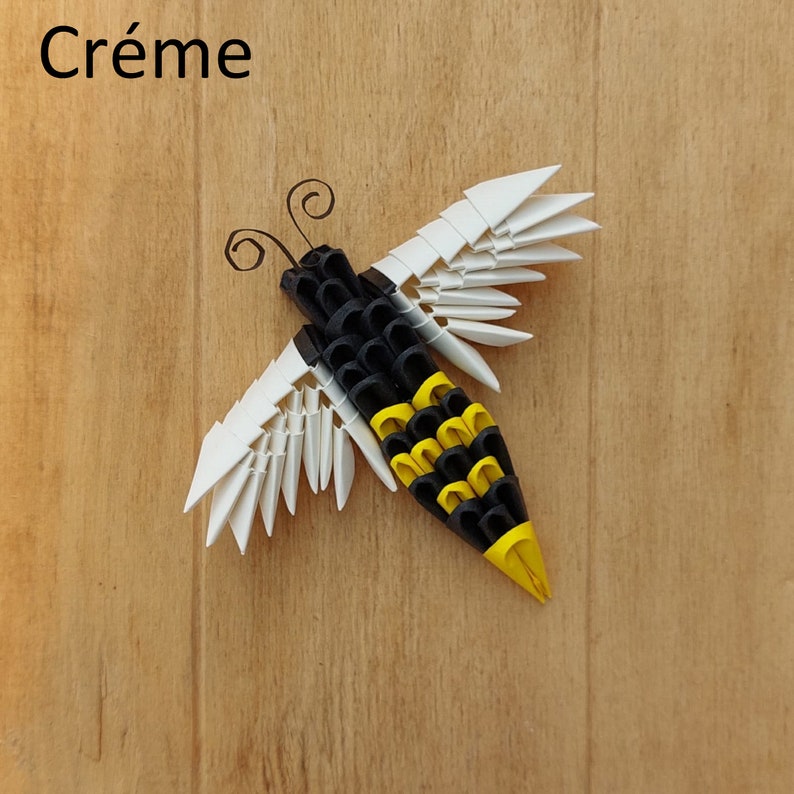 3d Origami Bee Créme