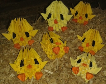 3d Origami Chick